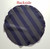 Purple Stripe Jacquard 2-in-1 Pouf Round Pocket Square