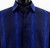 Bassiri Long Sleeve Camp Shirt - Royal Blue & Black Webbing Pattern Bassiri Long Sleeve Camp Shirt - Royal Blue & Black Webbing Pattern