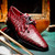 Marco di Milano Genuine Caiman Crocodile Dress Tie Shoe - Wine Marco di Milano Genuine Caiman Crocodile Dress Tie Shoe - Wine