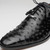 Marco di Milano Genuine Ostrich Quill Dress Tie Shoe - Black