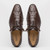 Marco di Milano Genuine Ostrich Quill Dress Tie Shoe - Brown