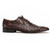 Marco di Milano Genuine Ostrich Quill Dress Tie Shoe - Brown
