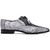 Marco di Milano Genuine Ostrich & Stingray Dress Tie Shoe - Grey & White Mix