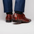  Marco di Milano Genuine Caiman Crocodile Monk Strap Dress Shoe - Burnt Cognac