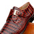  Marco di Milano Genuine Caiman Crocodile Monk Strap Dress Shoe - Burnt Cognac