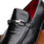 Marco di Milano Genuine Lizard with Metal Bit Loafer - Black