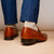 Marco di Milano Genuine Lizard with Metal Bit Loafer - Cognac Marco di Milano Genuine Lizard with Metal Bit Loafer - Cognac
