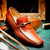Marco di Milano Genuine Lizard with Metal Bit Loafer - Cognac Marco di Milano Genuine Lizard with Metal Bit Loafer - Cognac