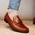 Marco di Milano Genuine Lizard & Calf Leather Comfort Loafer - Cognac