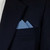 100% Cotton Pre-Folded Pocket Square Handkerchief Insert - Slate Blue