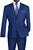 Vinci 2-Button Suit with Hidden Adjustable Waist Flat Front Slacks - Twilight Blue Vinci 2-Button Suit with Hidden Adjustable Waist Flat Front Slacks - Twilight Blue