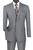 Vinci 2-Button Suit with Hidden Adjustable Waist Flat Front Slacks - Medium Grey Vinci 2-Button Suit with Hidden Adjustable Waist Flat Front Slacks - Medium Grey