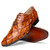 Marco di Milano Genuine Pirarucu Dress Tie Shoe - Cognac