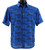 Bassiri Short Sleeve Camp Shirt - Blue &  Brown Link Design