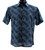 Bassiri Short Sleeve Camp Shirt - Blue Illusion Pattern