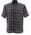 Bassiri Short Sleeve Camp Shirt - Black & Cream Windowpane Pattern Bassiri Short Sleeve Camp Shirt - Black & Cream Windowpane Pattern