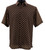 Clearance - Bassiri Short Sleeve Camp Shirt - Cream Dots on Brown