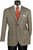 Vinci 2-Button Olive & Tan  Houndstooth Sportcoat - Tailored Fit