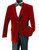 Clearance:  Vinci Red Velvet Sportcoat