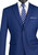 Clearance: Vinci 2-Button Suit with Hidden Adjustable Waist Flat Front Slacks - Twilight Blue Clearance: Vinci 2-Button Suit with Hidden Adjustable Waist Flat Front Slacks - Twilight Blue