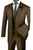 Vinci 2-Button Dark Taupe Windowpane with Double-breasted Vest Suit Vinci 2-Button Dark Taupe Windowpane with Double-breasted Vest Suit