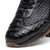 Marco di Milano Genuine Caiman Crocodile & Woven Leather Sneaker - Black