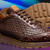 Marco di Milano Genuine Caiman Crocodile & Woven Leather Sneaker - Brown Marco di Milano Genuine Caiman Crocodile & Woven Leather Sneaker - Brown