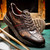 Marco di Milano Genuine Python and Calf Leather Sneaker - Brown & Cognac Marco di Milano Genuine Python and Calf Leather Sneaker - Brown & Cognac