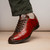 Marco di Milano Genuine Alligator & Ostrich Quill Sneaker - Cognac & Brown