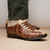 Marco di Milano Genuine Alligator & Ostrich Quill Sneaker - Orix Brown & Tan