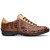 Marco di Milano Genuine Alligator & Ostrich Quill Sneaker - Orix Brown & Tan