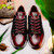 Marco di Milano Genuine Crocodile & Lizard Sneaker - Black & Wine  Marco di Milano Genuine Crocodile & Lizard Sneaker - Black & Wine