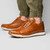Marco di Milano Genuine Full Ostrich Quill Sneaker - Antique Cognac Marco di Milano Genuine Full Ostrich Quill Sneaker - Antique Cognac