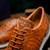 Marco di Milano Genuine Full Ostrich Quill Sneaker - Antique Cognac Marco di Milano Genuine Full Ostrich Quill Sneaker - Antique Cognac