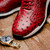 Marco di Milano Genuine Full Ostrich Quill Sneaker - Antique Red  Marco di Milano Genuine Full Ostrich Quill Sneaker - Antique Red