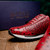 Marco di Milano Genuine Full Ostrich Quill Sneaker - Antique Red  Marco di Milano Genuine Full Ostrich Quill Sneaker - Antique Red