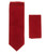 Clearance: Luciano Ferretti 100% Silk Grid Weave Necktie with Pocket Square - Red