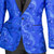 Vinci Royal Blue Ornate Stitched Sportcoat with Matching Bow Tie - Slim Fit Vinci Royal Blue Ornate Stitched Sportcoat with Matching Bow Tie - Slim Fit