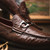 Marco di Milano Genuine Ostrich Quill Horsebit Loafer - Brown Marco di Milano Genuine Ostrich Quill Horsebit Loafer - Brown