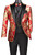 Vinci 4 Piece Red Jacquard Tuxedo with Matching Vest & Bow Tie - Modern Fit Vinci 4 Piece Red Jacquard Tuxedo with Matching Vest & Bow Tie - Modern Fit