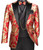 Vinci 4 Piece Red Jacquard Tuxedo with Matching Vest & Bow Tie - Modern Fit Vinci 4 Piece Red Jacquard Tuxedo with Matching Vest & Bow Tie - Modern Fit