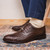 Marco di Milano Genuine Caiman Crocodile & Woven Calf Leather Dress Tie Shoe - Brown Marco di Milano Genuine Caiman Crocodile & Woven Calf Leather Dress Tie Shoe - Brown