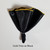 Black Satin 2-in-1 Pouf Round Pocket Square with Gold Trim Black Satin 2-in-1 Pouf Round Pocket Square with Gold Trim