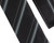 Antonia 100% Silk Tie w/Pocket Square - Multi Blue Stripes on Black Antonia 100% Silk Tie w/Pocket Square - Multi Blue Stripes on Black