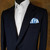 Baby Blue Satin Pre-Folded Pocket Square Insert