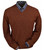 Peru Unlimited Baby Alpaca and Wool V-Neck Sweater - Rust Heather  Peru Unlimited Baby Alpaca and Wool V-Neck Sweater - Rust Heather