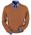 Peru Unlimited 100% Royal Alpaca Contrast Neck Sweater - Brick Orange Heather  Peru Unlimited 100% Royal Alpaca Contrast Neck Sweater - Brick Orange Heather