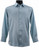 Bassiri Light Blue Tonal Line Design Long Sleeve Camp Shirt