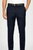 Leonardo Valenti Modern Fit 100% Wool Dress Slacks - Dark Navy Blue