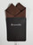 100% Cotton Pre-Folded Pocket Square Handkerchief Insert - Dark Brown 100% Cotton Pre-Folded Pocket Square Handkerchief Insert - Dark Brown